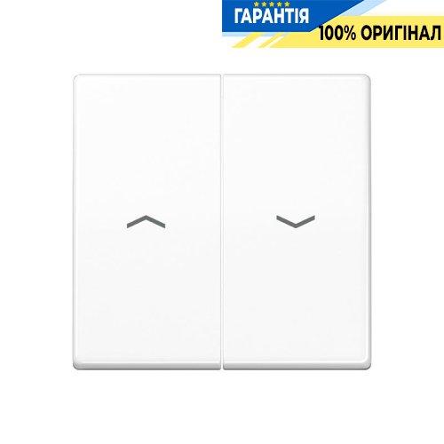 Клавіша 2-а для упр. жалюзі Jung AS591-5PBFWW білий