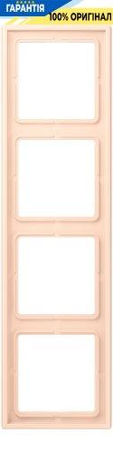 Рамка 4-постова Jung LS990 LC984228 з дюропласту, колір rose pâle (32091)