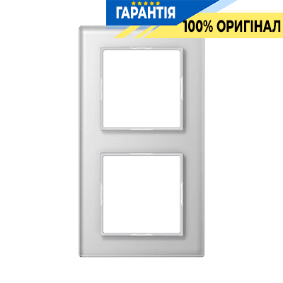 Рамка 2-постова JUNG A-Creation AC582GLWW скло біле