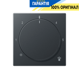 Панель для терморегулятора теплої підлоги JUNG A1749BFANM антрацит матовий