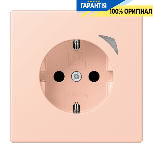 Розумна розетка з заземленням 250V/16A JUNG HOME BTLC1521S234, l’ocre rouge clair