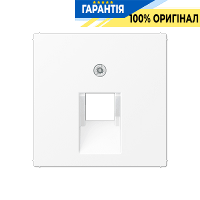 Панель розетки 1-а TF/PC Jung A569-1BFPLUAWWM білий матовий