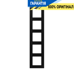 Рамка 5-а Jung A5585BFSWM термопласт чорний графіт матовий