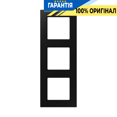 Рамка 3-я Jung A5583BFSWM термопласт чорний графіт матовий