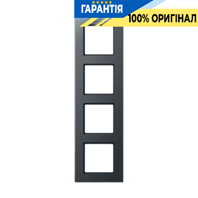 Рамка 4-я JUNG A-Creation AC584BFANM термопласт матовий антрацит