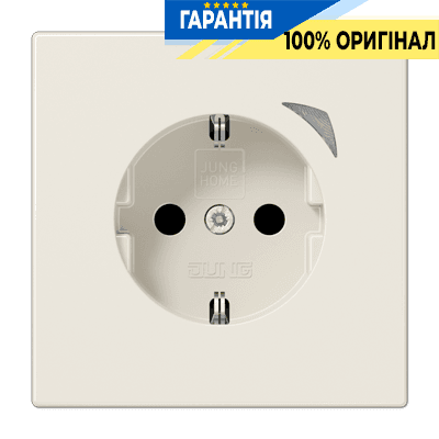 Розумна розетка з заземленням та захистом JUNG HOME BTLS1521S слонова кістка