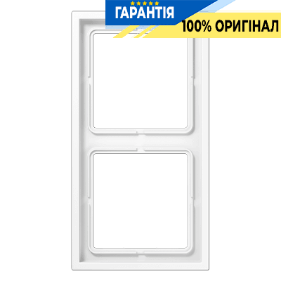Рамка 2-камерна JUNG LS Zero біла LSZ 982 BF WW