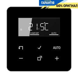 Дисплей кімнатного контролера температури JUNG HOME BTCD1791SW, чорний, керування кліматом у приміщенні