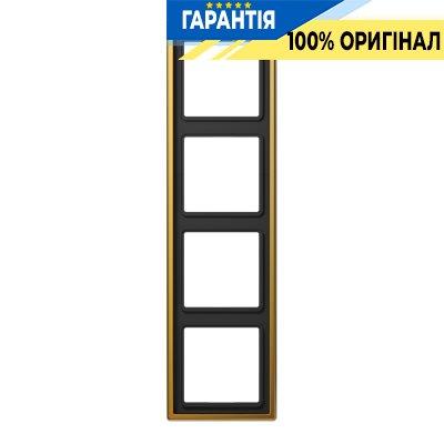 Рамка 4-а Jung LS984GGO золото