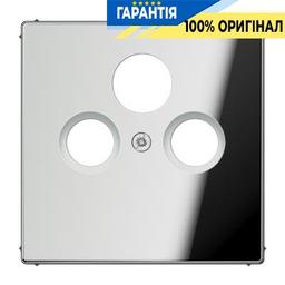 Панель розетки TV+R (CAT) Jung GCR2990SAT Блискучий хром