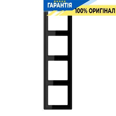 Рамка 4-а Jung LS984SW чорний