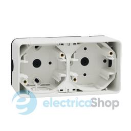 Двомісний бокс зовнішній монтаж IP55, білий Mureva Styl Schneider Electric MUR39914