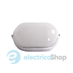 Світильник 60W Е27 IP54 E.Next L002008 Овал 60 біл e.light.1401.1.60.28