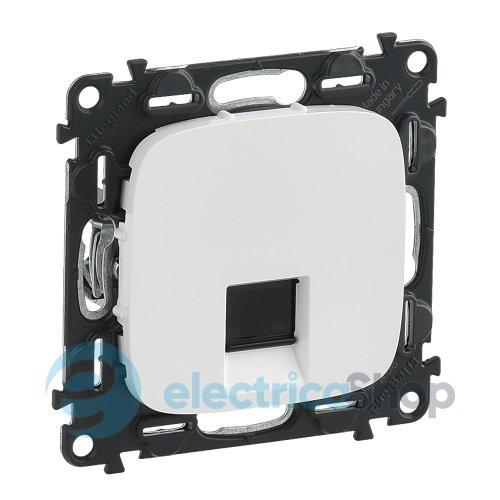 Розетка комп'ютерна RJ45 UTP 6.cat. Valena ALLURE 753742 білий