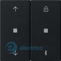 Накладка керування жалюзі S3000 c Bluetooth + таймер System 55 Gira 5367005 чорний матовий