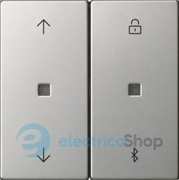 Накладка керування жалюзі S3000 c Bluetooth + таймер System 55 Gira 5367600 сталь