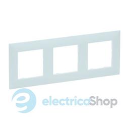 Рамка 3-постова Legrand NILOE STEP 863093 колір атол