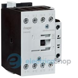Контактор корпусний 4P + 1НВ, 230В-АС, 32А AC-1, Hager EVN03210C