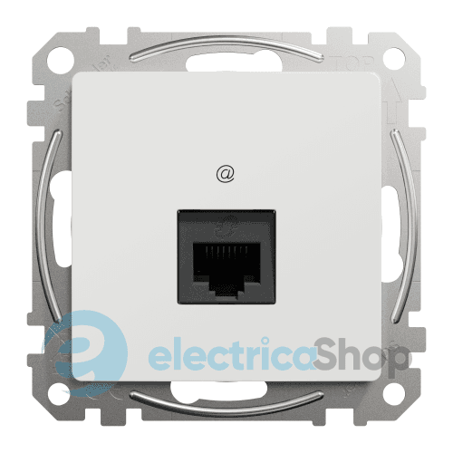 Комп'ютерна розетка RJ45 кат. 6 UTP SE Sedna Design SDD111461 білий