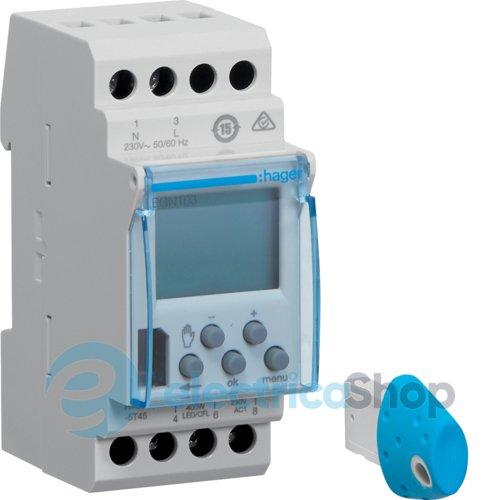 Багатофункціональний таймер EGN103 Hager, з ключем EGN003, +Bluetooth, запас ходу 5 років