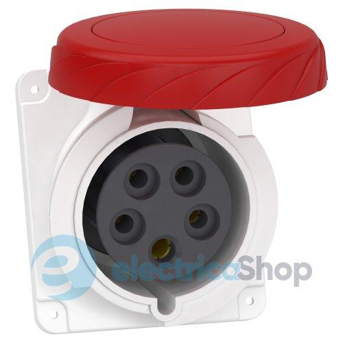 Розетка панельна кутова 32А 3P+N+E, 6г, 380V/AC IP67, SE Canalis KS (KSA, KSC) PKY32F735