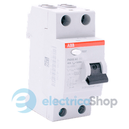 Дифреле ABB FH202 2P, 40А, 30мА (тип АС)