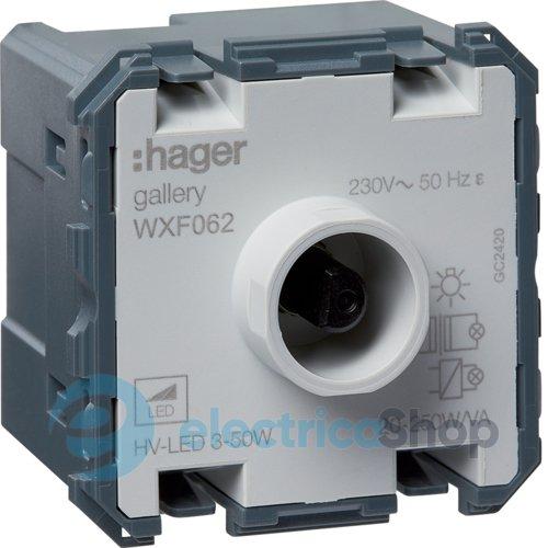 Механізм димера поворотного 250Вт, Lumina/Gallery, Hager WXF062