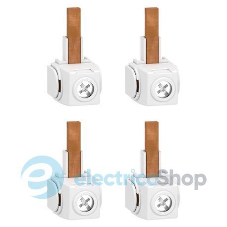 Набір з 4-х з'єднувачів для гребінчастих шин 1P+N Schneider Electric Acti9 A9XPC604
