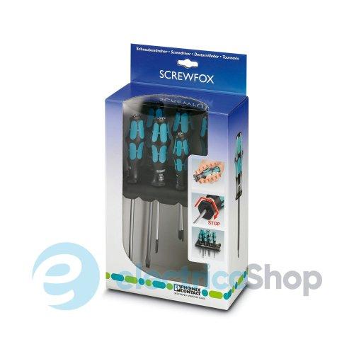 Набір викруток, зі шліцом / хрестоподібним шліцом Pozidriv ® SF-SL/PZ SET Phoenix Contact 1212542
