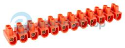 Клемна колодка ділима, 12 груп x 25mm2 e.tc.stand.12.25.orange, 400V/60А, помаранчева, E.NEXT s016028