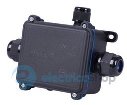 Коробка розподільча e.wdb.cnp725.3t з клемником, 138х98х42 мм, IP68 s071003 E.NEXT