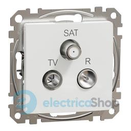 Розетка R/TV/SAT кінцева 4дБ, Sedna Design SDD111481 білий