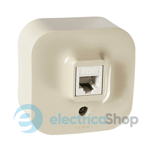 Розетка комп'ютерна PC-1 Forix™ 782454, колір слонова кістка