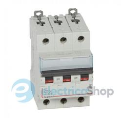 Автоматичний вимикач (Автомат) Legrand DX 3P/ 25A -3М (тип С) 6kA