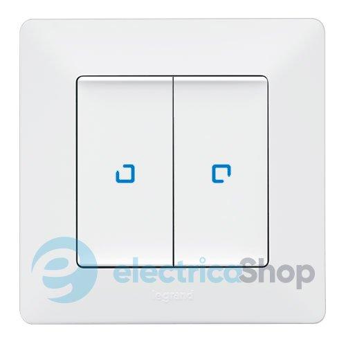 Вимикач з підсв. 2-кл. для серії Valena Life Legrand 752428 білий глянець