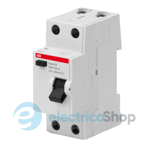 Диференціальне реле Abb Basic M, 2Р; 300мА; 25А; тип "АС"
