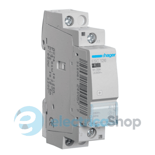 Контактор – силове реле «Hager ESC126» 230V/25A 1Н.З