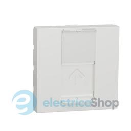 Розетка комп'ютерна, RJ45, одиночна, кат. 5е UTP, 2-мод., Unica New білий