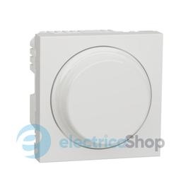LED-світлорегулятор поворотно-натискний, універсальний 5-200Вт, Unica New білий