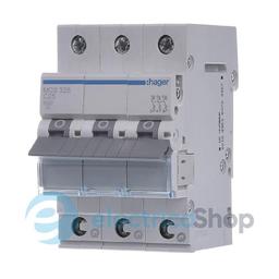 Автоматичний вимикач QC 3-п, 63А, C, 6kA, Hager MCS363