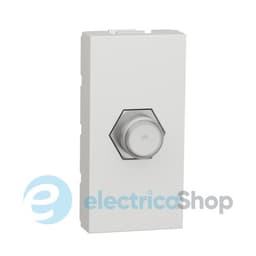 Розетка Coaxial F-type, 1-мод., Unica New NU346818 білий