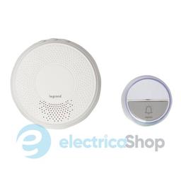 Дзвоник бездротовий комплект КОМФОРТ на батарейках, Legrand 94252 колір білий