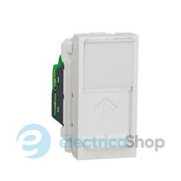 Розетка комп. 1-а., RJ45, кат.6A FTP, 1-мод., Unica New, NU344818, біла