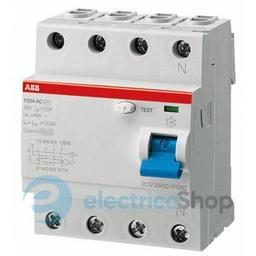 Дифреле трифазне Abb 4-п F204 63 Ампер, 30мА, тип АС