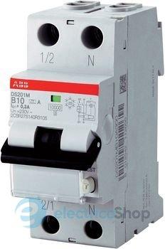 Диференційний автомат 1P+N Abb DS201 C6 30мА тип-AC