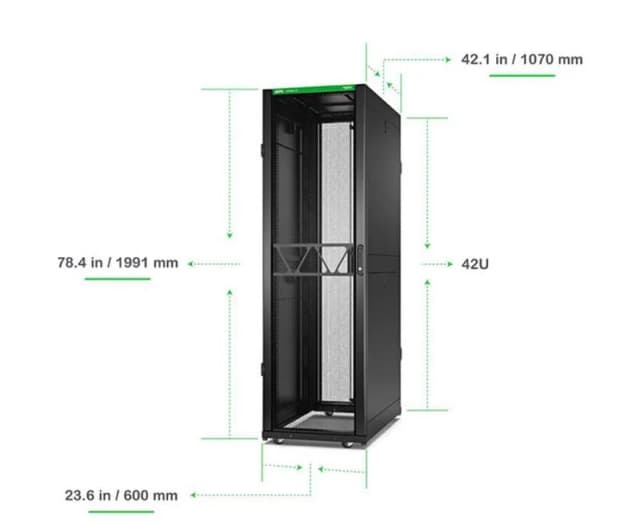 Шафа APC NetShelter SX Gen 2, 42U (600x1070) мм колір чорний