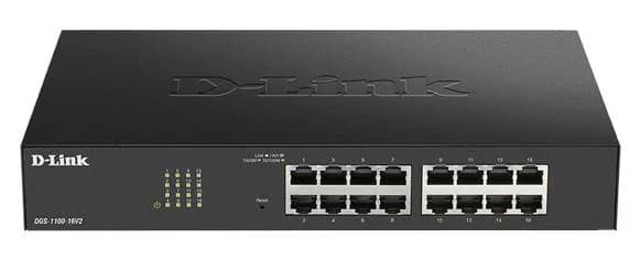 Комутатор D-Link DGS-1100-16V2 16xGE, EasySmart
