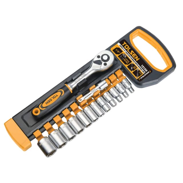 Набір торцевих головок Tolsen Профі, 1/4", CrV, 14шт