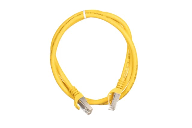 Патч-корд 2E САТ 6, S-FTP, 1м, 26AWG, RJ45, 7/0.16, Cu, PVC, жовтий