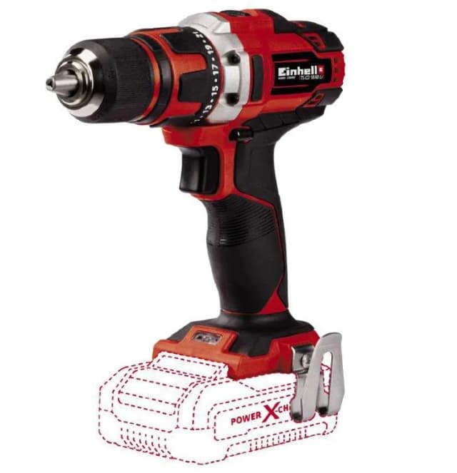 Шурупокрут-дриль акумуляторний Einhell TE-CD 18·40 Li-Solo PXC 18В 40Нм 400·1500об/хв 1.25кг без АКБ та ЗП